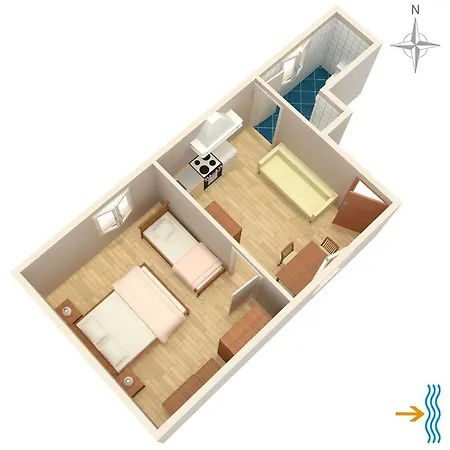 With Wifi Beli, Cres - 8094 Διαμέρισμα